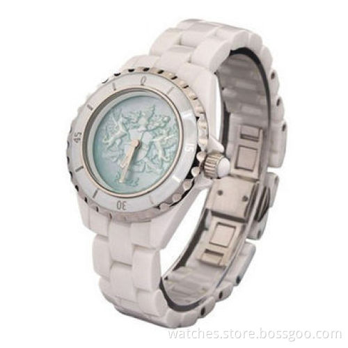 2014 New Fashionable Luxury High-quality Shell Cameo Designer Ceramic Watches for Women, WaterproofNew